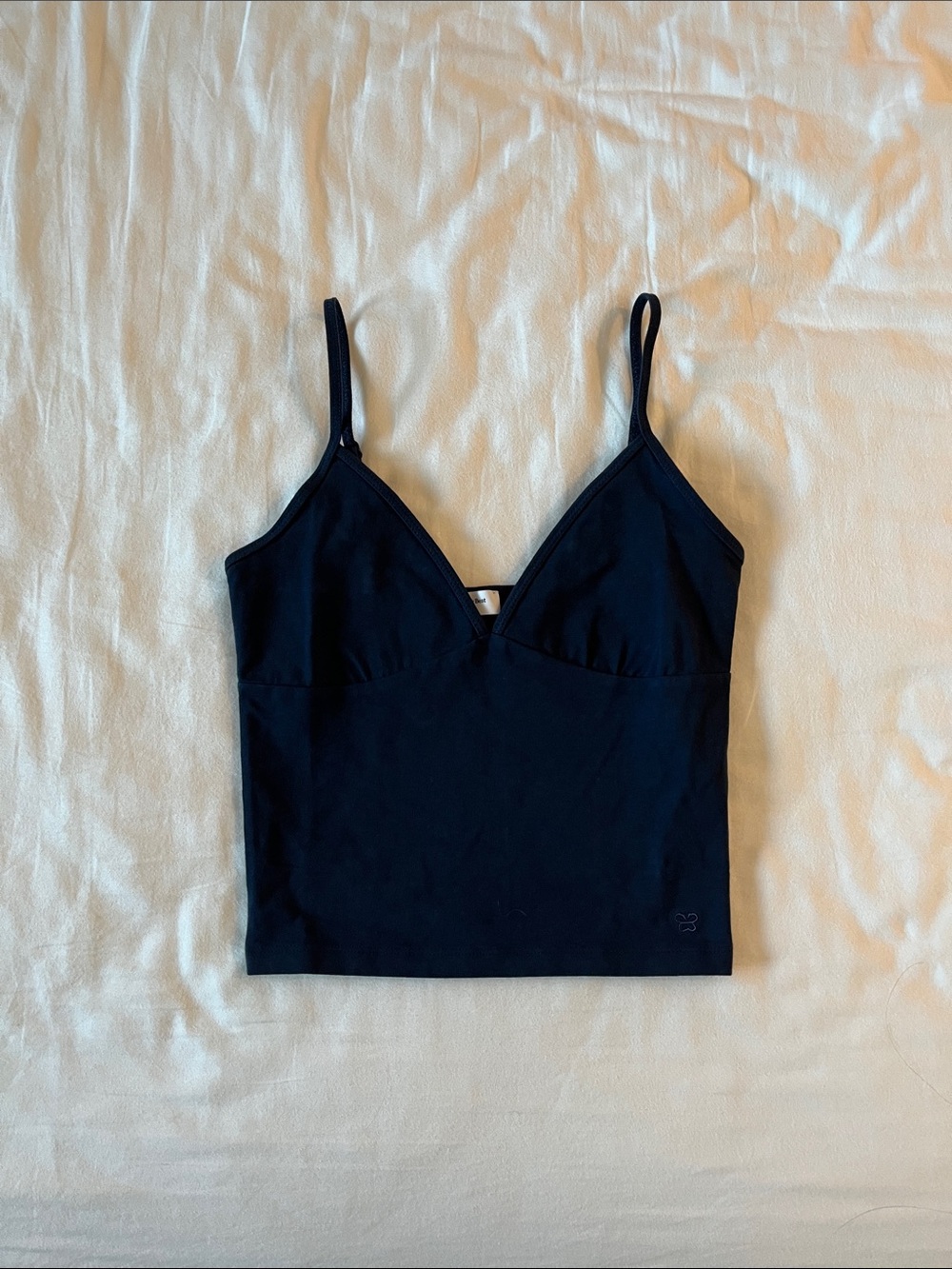 Aritzia Navy V-Neck Spaghetti Strap Camisole